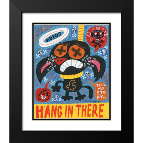 Pare de Sufrir Black Modern Wood Framed Art Print with Double Matting by Gutierrez, Jorge R.