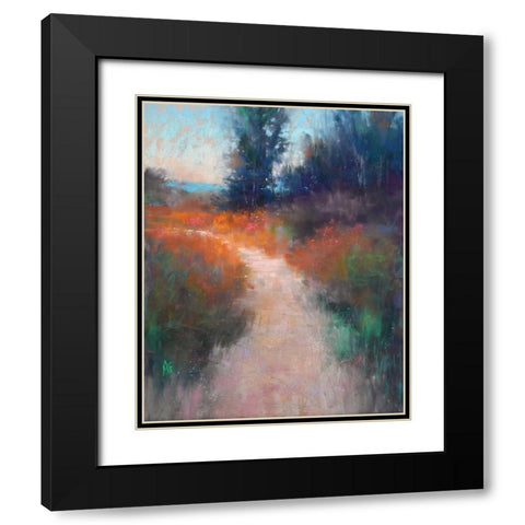Behind the Trees Black Modern Wood Framed Art Print with Double Matting by Gos, Alejandra