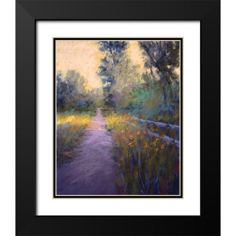 Its the Glow Black Modern Wood Framed Art Print with Double Matting by Gos, Alejandra