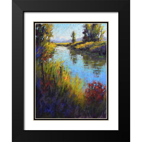 Looking down the Slough Black Modern Wood Framed Art Print with Double Matting by Gos, Alejandra