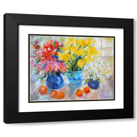 Sunny Still Life Black Modern Wood Framed Art Print with Double Matting by Gatens, Pamela