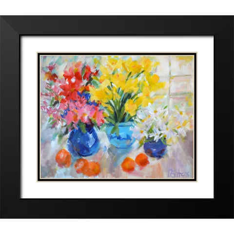 Sunny Still Life Black Modern Wood Framed Art Print with Double Matting by Gatens, Pamela