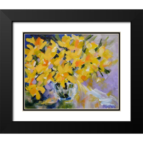 The Golden Hour Black Modern Wood Framed Art Print with Double Matting by Gatens, Pamela