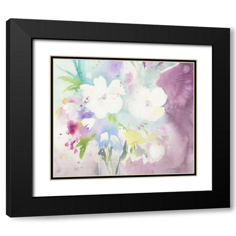 Serenity Black Modern Wood Framed Art Print with Double Matting by Golden, Sheila