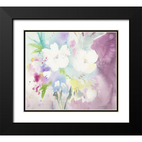 Serenity Black Modern Wood Framed Art Print with Double Matting by Golden, Sheila