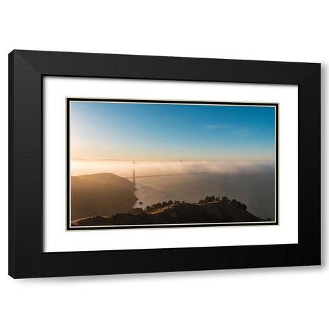 Amazing Light Black Modern Wood Framed Art Print with Double Matting by Getty, Bruce