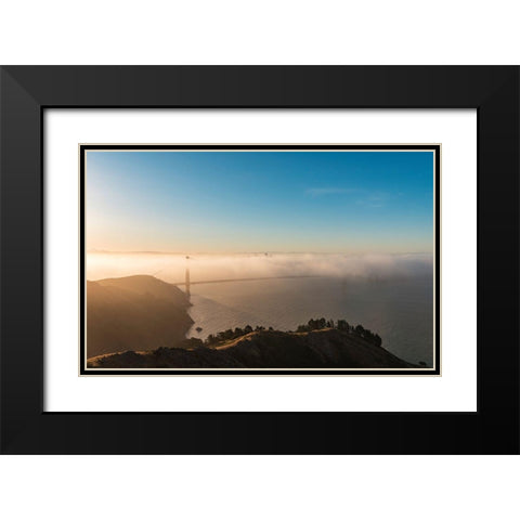 Amazing Light Black Modern Wood Framed Art Print with Double Matting by Getty, Bruce