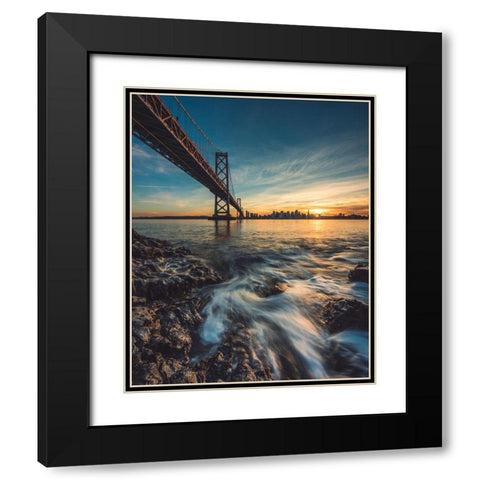Down by the Water 2 Black Modern Wood Framed Art Print with Double Matting by Getty, Bruce