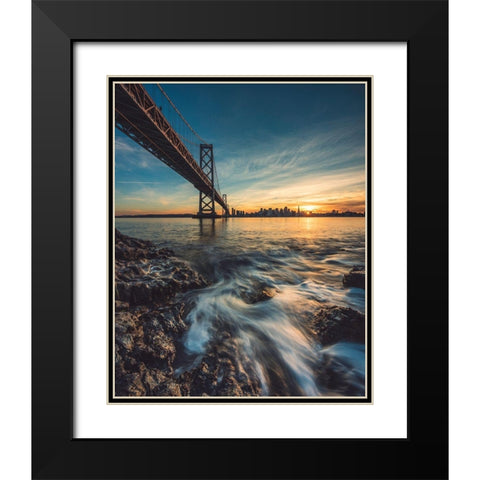 Down by the Water 2 Black Modern Wood Framed Art Print with Double Matting by Getty, Bruce