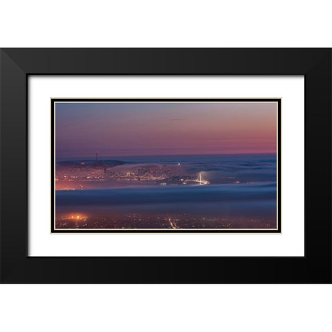 Grizzly Beacon Black Modern Wood Framed Art Print with Double Matting by Getty, Bruce