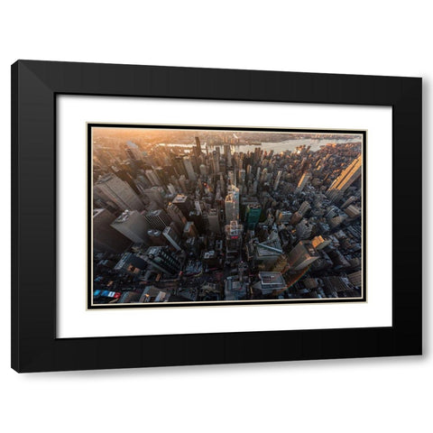 Morning Look Down Black Modern Wood Framed Art Print with Double Matting by Getty, Bruce