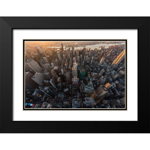 Morning Look Down Black Modern Wood Framed Art Print with Double Matting by Getty, Bruce