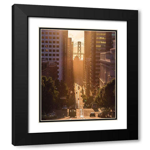 Morning Trolley 2 Black Modern Wood Framed Art Print with Double Matting by Getty, Bruce