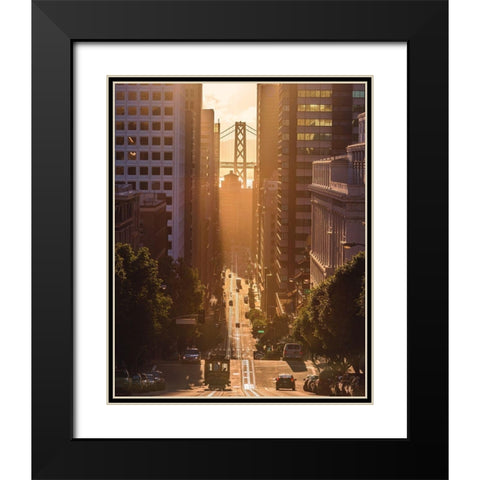 Morning Trolley 2 Black Modern Wood Framed Art Print with Double Matting by Getty, Bruce