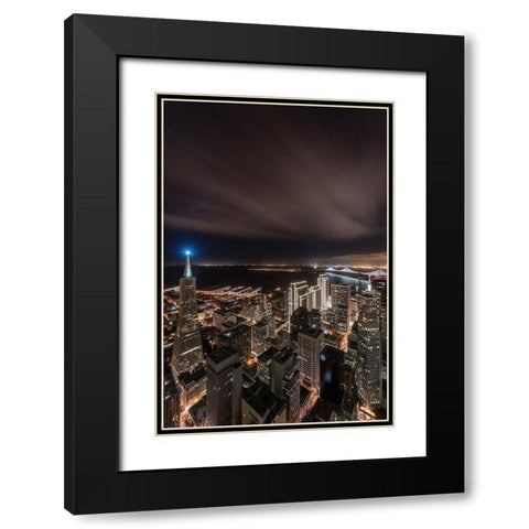 The Blue Beacon Black Modern Wood Framed Art Print with Double Matting by Getty, Bruce