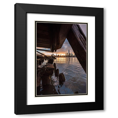 Under the Pier Black Modern Wood Framed Art Print with Double Matting by Getty, Bruce