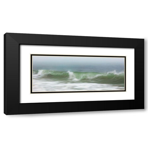 Surfside Beach in Fog Black Modern Wood Framed Art Print with Double Matting by Gendreau, Katherine