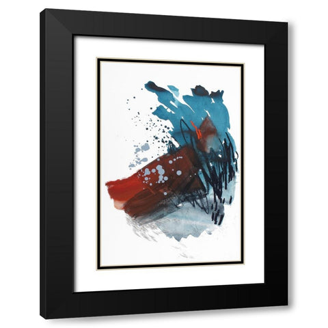 Before Freezing Point Black Modern Wood Framed Art Print with Double Matting by Guo, Ying