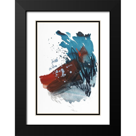 Before Freezing Point Black Modern Wood Framed Art Print with Double Matting by Guo, Ying