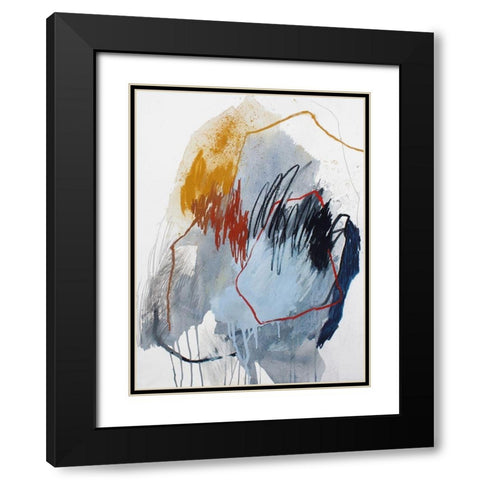 Fall of 2016 No. 5 Black Modern Wood Framed Art Print with Double Matting by Guo, Ying