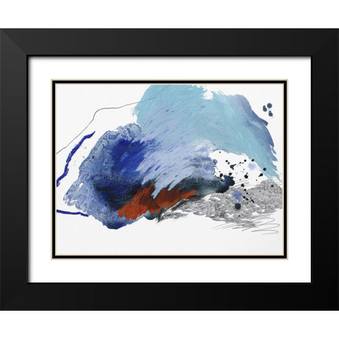 Remote Island No. 3 Black Modern Wood Framed Art Print with Double Matting by Guo, Ying