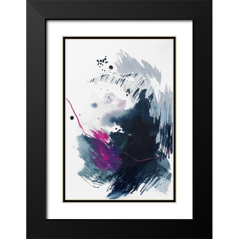 Spell and Gaze No. 1 Black Modern Wood Framed Art Print with Double Matting by Guo, Ying