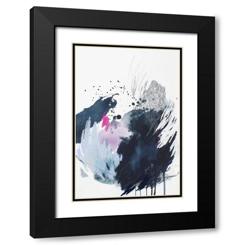Spell and Gaze No. 2 Black Modern Wood Framed Art Print with Double Matting by Guo, Ying