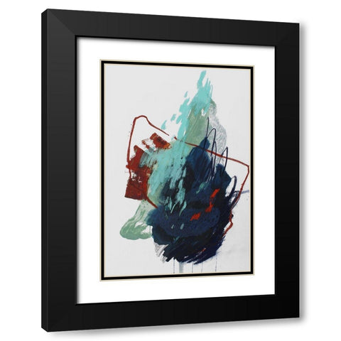 The Summer No. 4 Black Modern Wood Framed Art Print with Double Matting by Guo, Ying