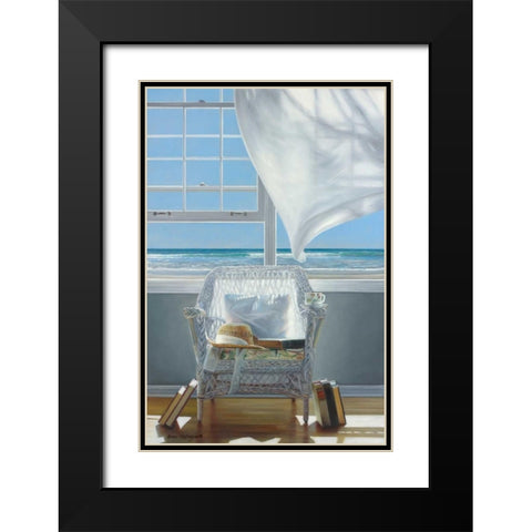 Sundrenched Black Modern Wood Framed Art Print with Double Matting by Hollingsworth, Karen
