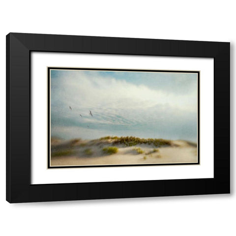Dunes 1 Black Modern Wood Framed Art Print with Double Matting by Hanna, Dawn D.