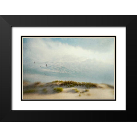 Dunes 1 Black Modern Wood Framed Art Print with Double Matting by Hanna, Dawn D.