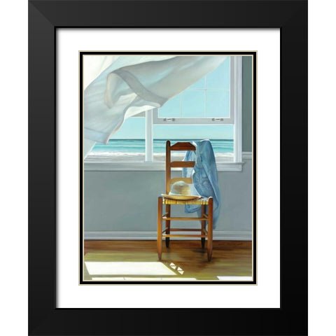 Deep Breathing Black Modern Wood Framed Art Print with Double Matting by Hollingsworth, Karen