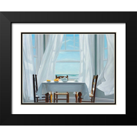 Becoming Centered Black Modern Wood Framed Art Print with Double Matting by Hollingsworth, Karen