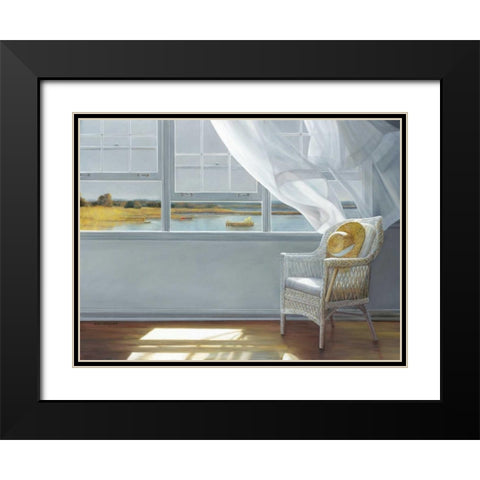 Lake Effect Black Modern Wood Framed Art Print with Double Matting by Hollingsworth, Karen
