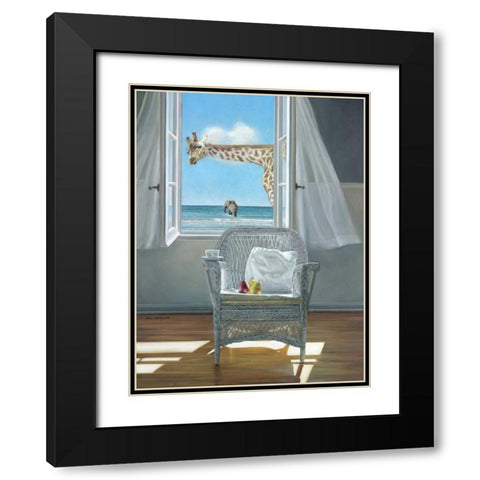 Rubberneck Black Modern Wood Framed Art Print with Double Matting by Hollingsworth, Karen