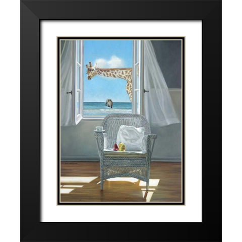 Rubberneck Black Modern Wood Framed Art Print with Double Matting by Hollingsworth, Karen