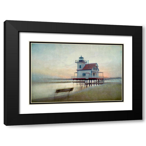 Giving Light Black Modern Wood Framed Art Print with Double Matting by Hanna, Dawn D.