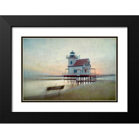 Giving Light Black Modern Wood Framed Art Print with Double Matting by Hanna, Dawn D.