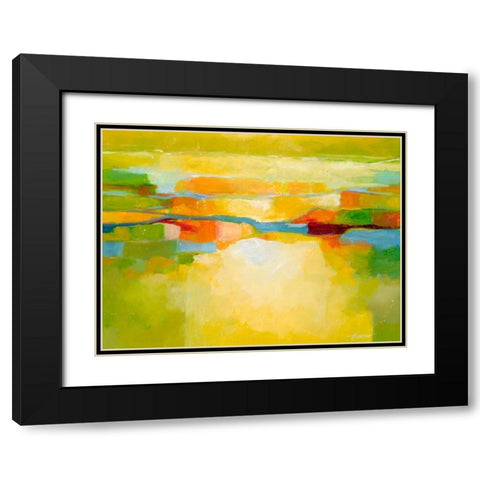 Greener Pastures Black Modern Wood Framed Art Print with Double Matting by Hines