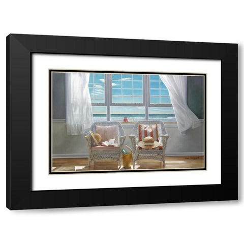 Companions Black Modern Wood Framed Art Print with Double Matting by Hollingsworth, Karen