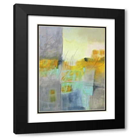 Echo I Black Modern Wood Framed Art Print with Double Matting by Hassler, Pam