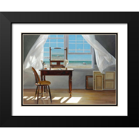In Progress Black Modern Wood Framed Art Print with Double Matting by Hollingsworth, Karen