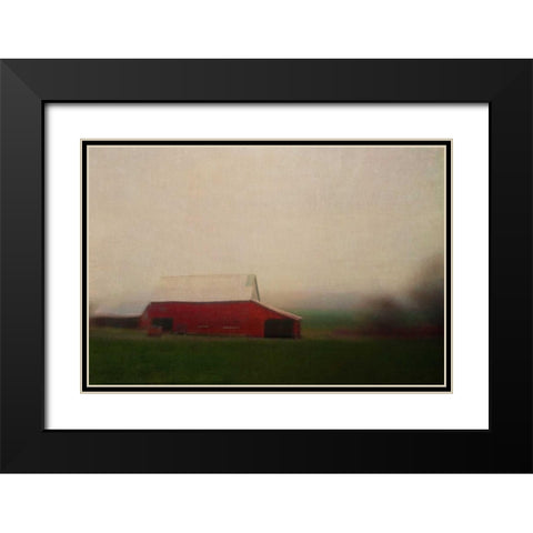 Middleburg Black Modern Wood Framed Art Print with Double Matting by Hanna, Dawn D.