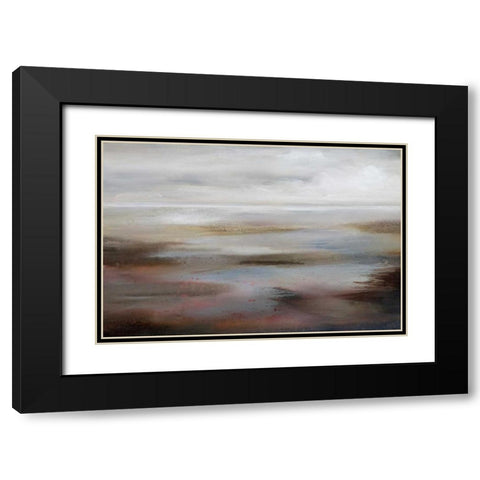Serene Image Black Modern Wood Framed Art Print with Double Matting by Hale, Karen