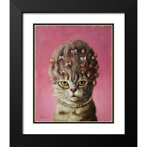 Marie Catoinette Black Modern Wood Framed Art Print with Double Matting by Heffernan, Lucia