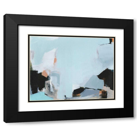 Iceberg Black Modern Wood Framed Art Print with Double Matting by Hawkins, Amanda