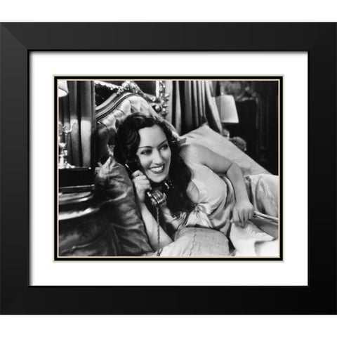 Gloria Swanson 1931 Tonight or Never Black Modern Wood Framed Art Print with Double Matting by Unknown