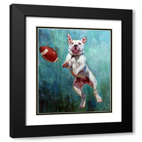 Hail Mary Black Modern Wood Framed Art Print with Double Matting by Heffernan, Lucia