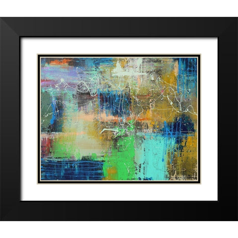 City Reflection Black Modern Wood Framed Art Print with Double Matting by Herckenrath, Ingeborg