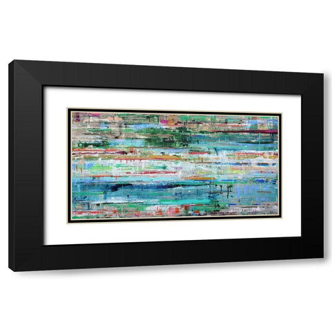 Tropic Reflection No. 2 Black Modern Wood Framed Art Print with Double Matting by Herckenrath, Ingeborg